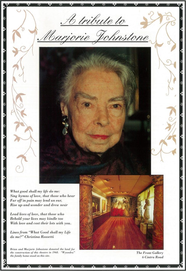 A tribute to Marjorie Johnstone
