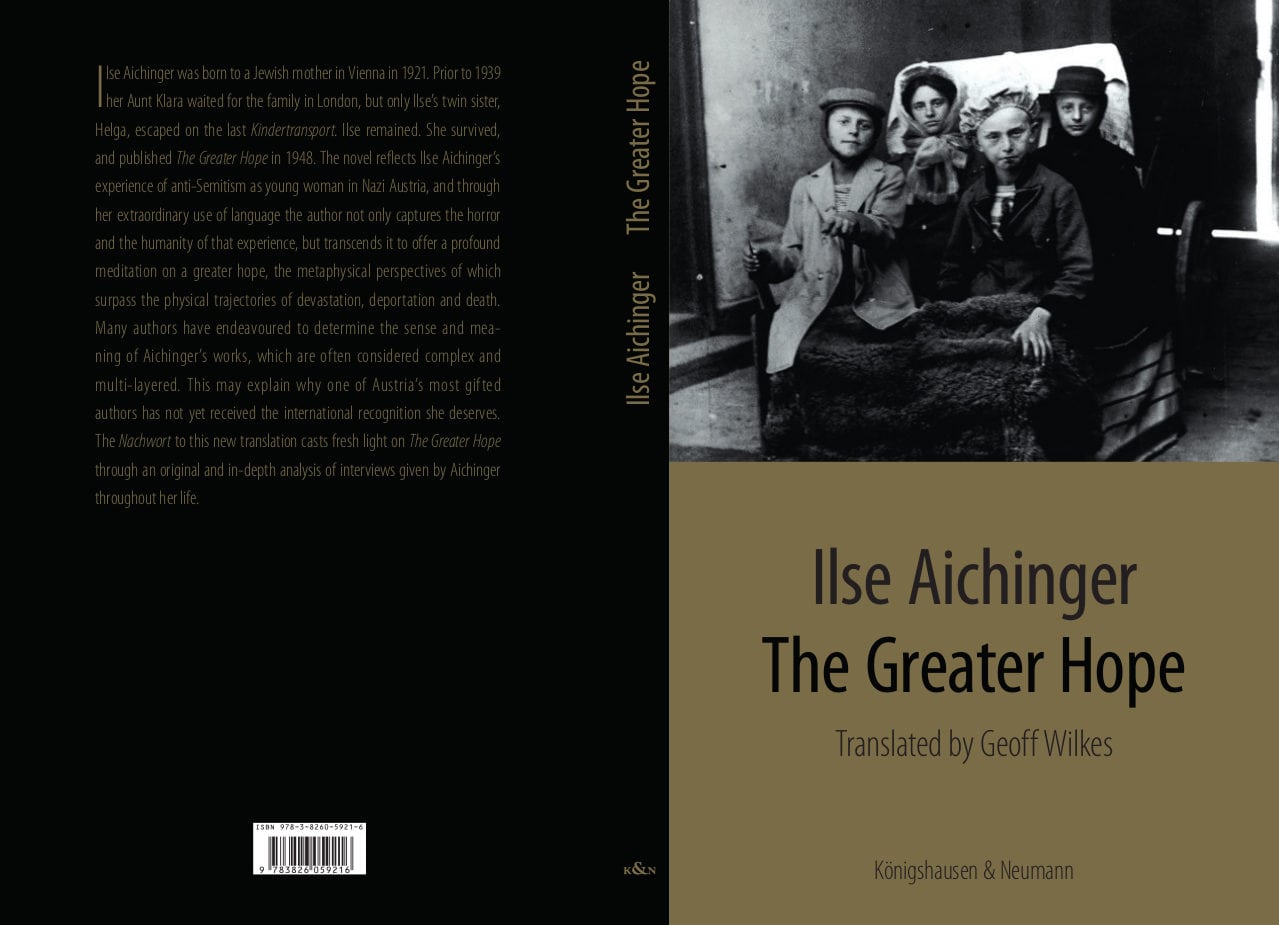 Ilse Aichinger The Greater Hope Cover